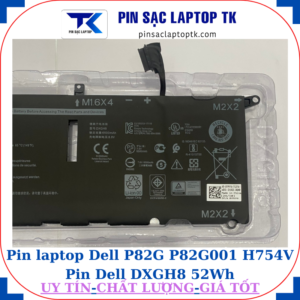 Pin Dell P82G P82G001 H754V Pin Dell DXGH8 52Wh