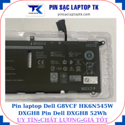 Pin Dell G8VCF HK6N545W DXGH8 Pin Dell DXGH8 52Wh