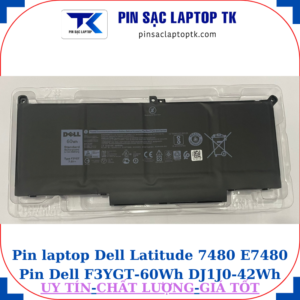 Pin Dell Latitude 7480 E7480 Pin Dell F3YGT-60Wh DJ1J0-42Wh