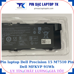 Pin Dell Precision 15 M7510 Pin Dell MFKVP 91Wh
