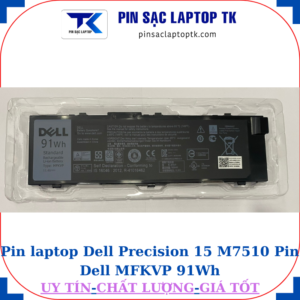 Pin Dell Precision 15 M7510 Pin Dell MFKVP 91Wh