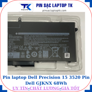 Pin Dell Precision 15 3520 Pin Dell GJKNX 68Wh