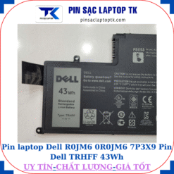 Pin Dell R0JM6 0R0JM6 7P3X9 Pin Dell TRHFF 43Wh