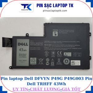 Pin Dell DFVYN P49G P49G003 Pin Dell TRHFF 43Wh