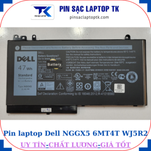 Pin Dell NGGX5-47Wh 6MT4T-62Wh WJ5R2-84Wh, pin 47Wh