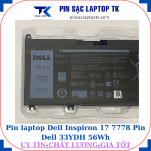 Pin Dell Inspiron 17 7778 Pin Dell 33YDH 56Wh
