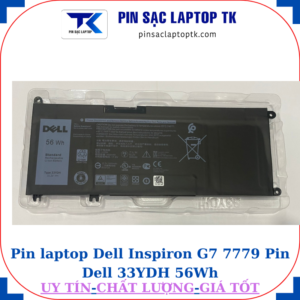 Pin Dell Inspiron G7 7779 Pin Dell 33YDH 56Wh