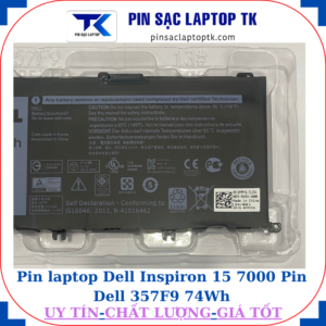 Pin Dell Inspiron 15 7000 Pin Dell 357F9 74Wh
