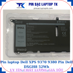 Pin Dell XPS 9370 9380 Pin Dell DXGH8 52Wh
