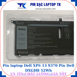 Pin Dell XPS 13 9370 Pin Dell DXGH8 52Wh