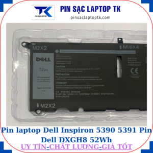 Pin Dell Inspiron 5390 5391 Pin Dell DXGH8 52Wh