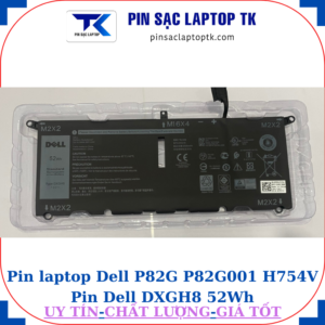 Pin Dell P82G P82G001 H754V Pin Dell DXGH8 52Wh