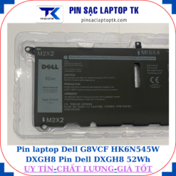 Pin Dell G8VCF HK6N545W DXGH8 Pin Dell DXGH8 52Wh