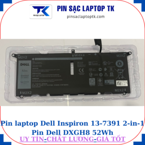 Pin Dell Inspiron 13-7391 2-in-1 Pin Dell DXGH8 52Wh