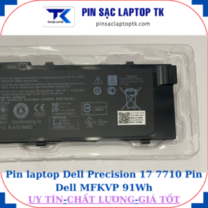Pin Dell Precision 17 7710 Pin Dell MFKVP 91Wh