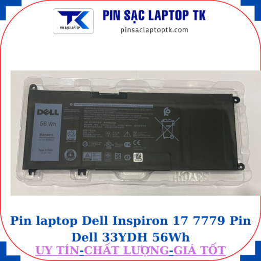 Pin Dell Inspiron 17 7779 Pin Dell 33YDH 56Wh