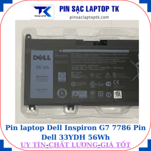Pin Dell Inspiron G7 7786 Pin Dell 33YDH 56Wh
