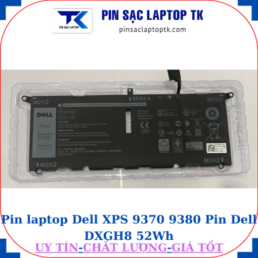 Pin Dell XPS 9370 9380 Pin Dell DXGH8 52Wh
