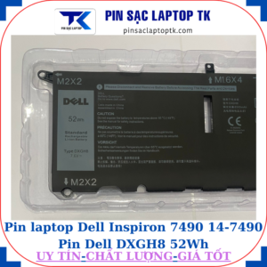 Pin Dell Inspiron 7490 14-7490 Pin Dell DXGH8 52Wh