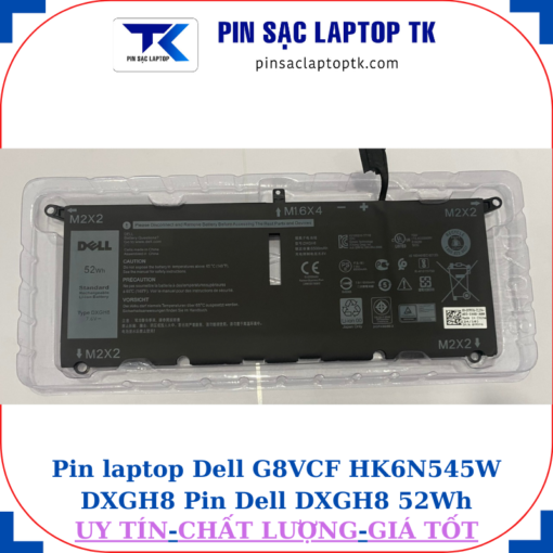 Pin Dell G8VCF HK6N545W DXGH8 Pin Dell DXGH8 52Wh