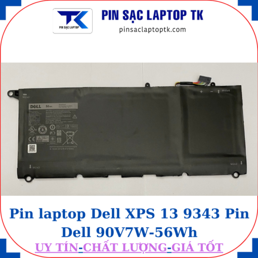 Pin Dell XPS 13 9343 Pin Dell 90V7W-56Wh
