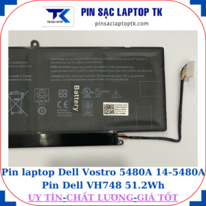 Pin Dell Vostro 5480A 14-5480A Pin Dell VH748 51.2Wh