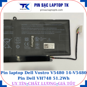 Pin Dell Vostro V5480 14-V5480 Pin Dell VH748 51.2Wh