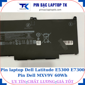 Pin Dell Latitude E5300 E7300 Pin Dell MXV9V 60Wh