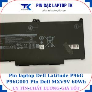Pin Dell Latitude P96G P96G001 Pin Dell MXV9V 60Wh