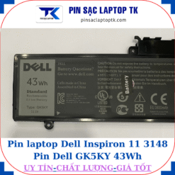 Pin Dell Inspiron 11 3148 Pin Dell GK5KY 43Wh