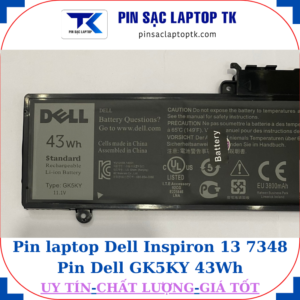 Pin Dell Inspiron 13 7348 Pin Dell GK5KY 43Wh