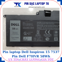 Pin Dell Inspiron 15 7537 Pin Dell F7HVR 58Wh