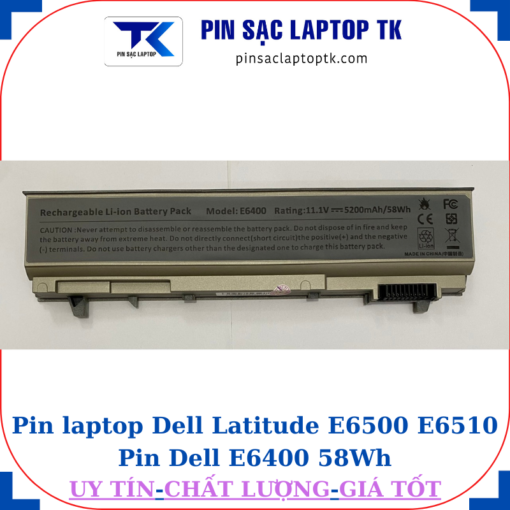 Pin Dell Latitude E6500 E6510 Pin Dell E6400 58Wh