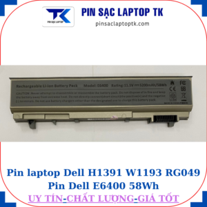 Pin Dell H1391 W1193 RG049 Pin Dell E6400 58Wh