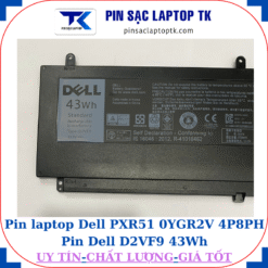 Pin Dell PXR51 0YGR2V 4P8PH Pin Dell D2VF9 43Wh