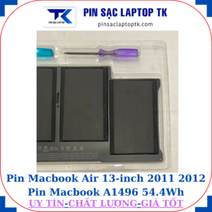 Pin Macbook Air 13 inch 2011 2012 Pin Macbook A1496-54.4Wh