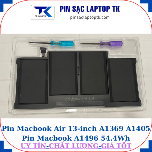 Pin Macbook Air 13 inch A1369 A1405 Pin Macbook A1496-54.4Wh