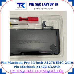 Pin Macbook Pro 13 inch A1278 EMC 2419 Pin Macbook A1322 63.5Wh