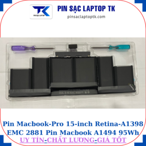 Pin Macbook Pro 15-inch Retina A1398 EMC 2881 Pin Macbook A1494 95Wh