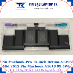 Pin Macbook Pro 15-inch Retina A1398 Mid 2015 Pin Macbook A1618 99.5Wh