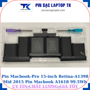Pin Macbook Pro 15-inch Retina A1398 Mid 2015 Pin Macbook A1618 99.5Wh