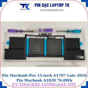 Pin Macbook Pro 15 inch A1707 Pin Macbook A1820 76.0Wh