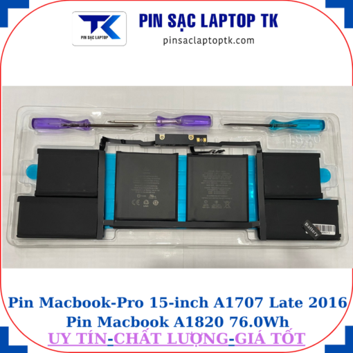 Pin Macbook Pro 15 inch A1707 Pin Macbook A1820 76.0Wh