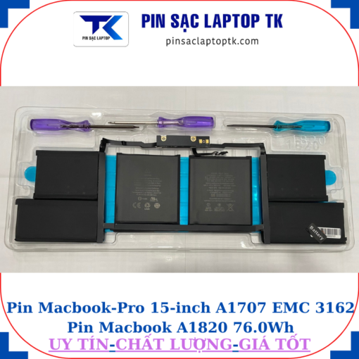 Pin Macbook Pro 15 inch A1707 EMC 3162 Pin Macbook A1820 76.0Wh