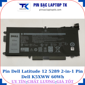 Pin Dell Latitude 12-5289 2 in 1 Pin Dell K5XWW 60Wh