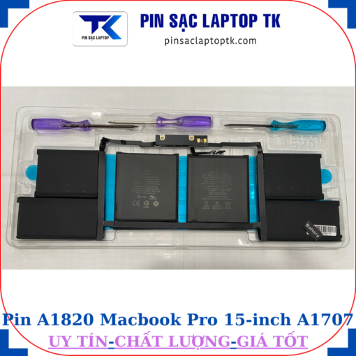 Pin A1820 76Wh dung Macbook Pro 15 inch A1707