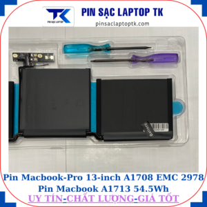 Pin Macbook Pro 13 inch A1708 EMC 2978 Pin Macbook A1713 54.5Wh