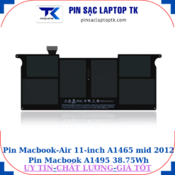 Pin Macbook Air 11 inch A1465 mid 2012 Pin Macbook A1495 38.75Wh