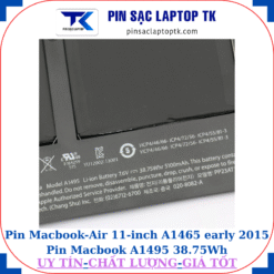 Pin Macbook Air 11 inch A1465 early 2015 Pin Macbook A1495 38.75Wh