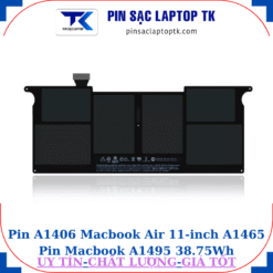 Pin A1406 dùng Macbook Air 11 inch A1465 Pin Macbook A1495 38.75Wh